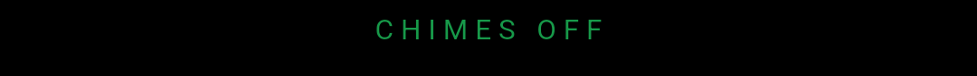 A dim CHIMES OFF label across the bottom of the Chimely clock face.