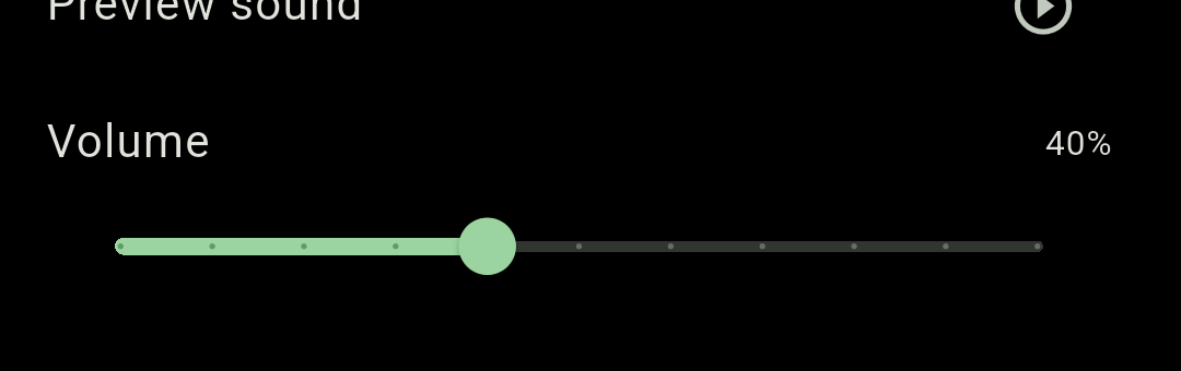 Chimely's prayer Volume slider, independent of the quarter-hour chime volume.